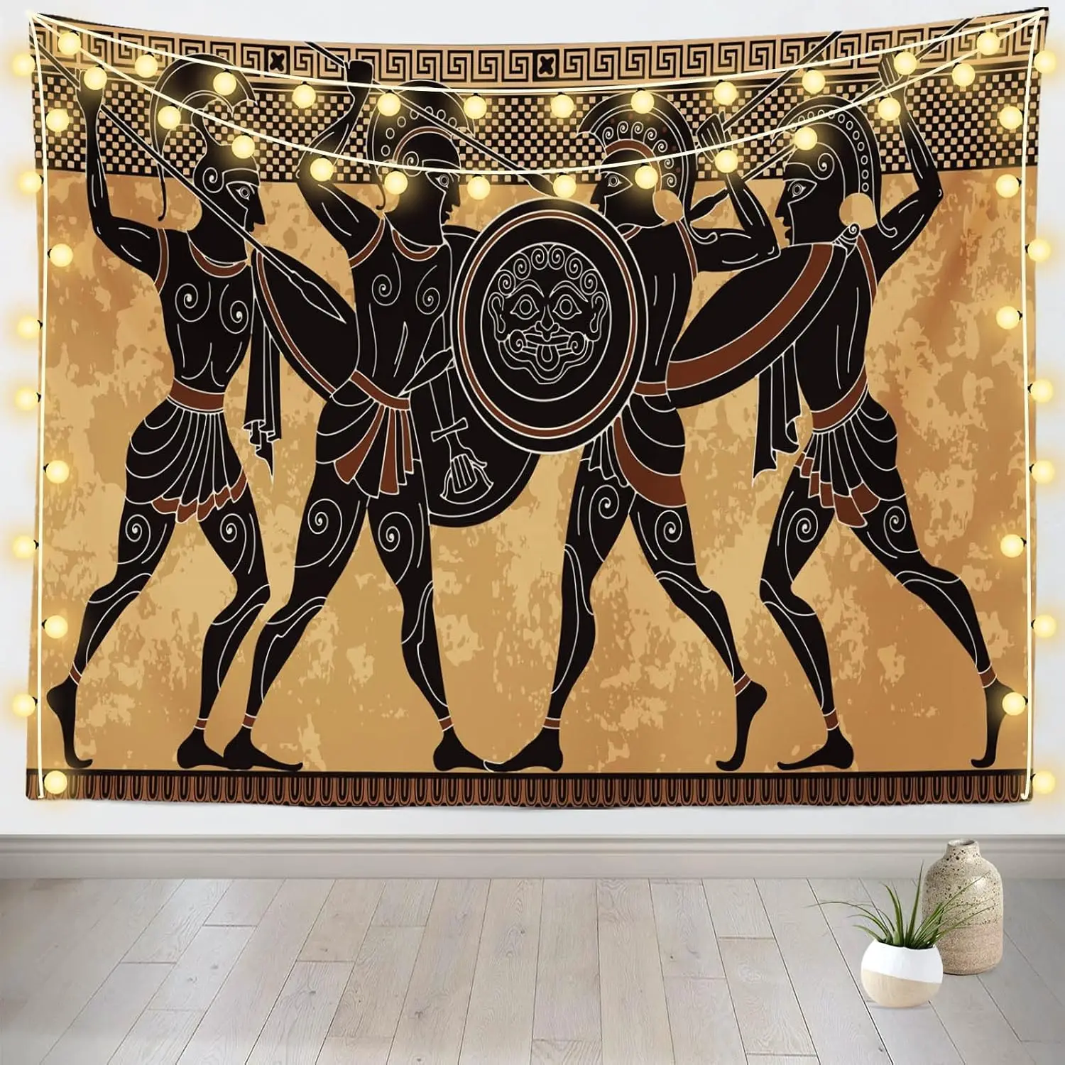 Tapestry for Bedroom Tapestry Clearance Vintage Greek Mythology Tapestry Wall Hanging Boho Classical Warriors Art Decoration