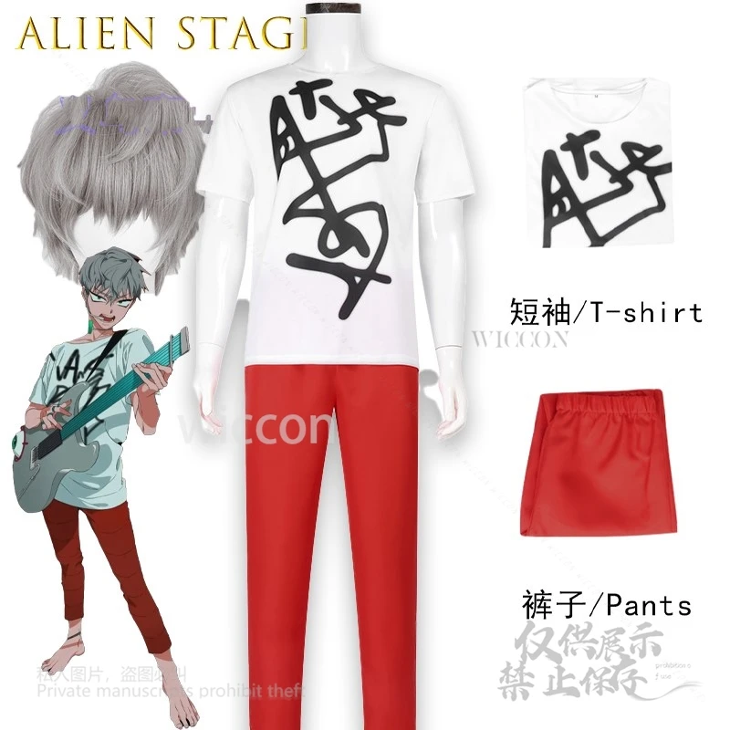 أنيمي الغريبة المرحلة R7 حتى لوكا تأثيري حلي وميض ذهب فستان شخصية الزي كوس موضة هالوين Alienstage