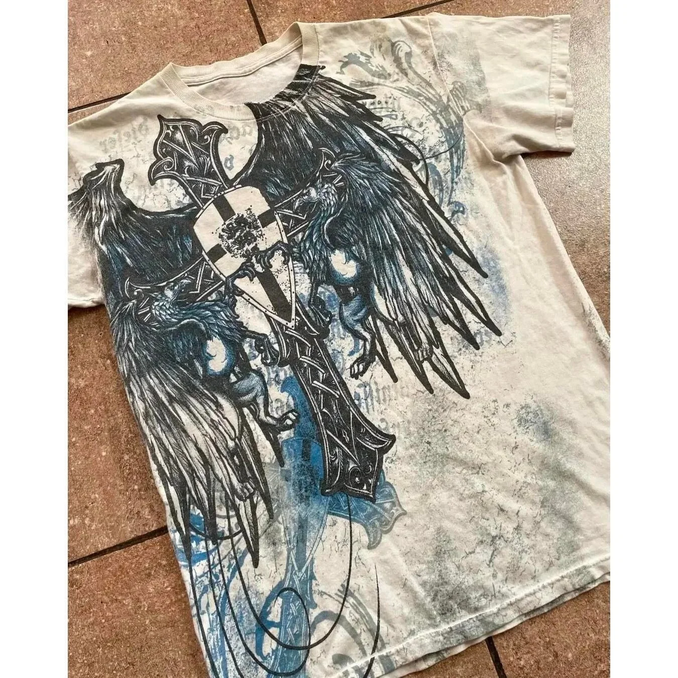 2026 Sommer Y2K Gothic-Print Harajuku-Stil T-Shirt High Street Broken Feeling Herren Kurzarmshirt Partnerlook Kinder-Oberteil – Detail 6