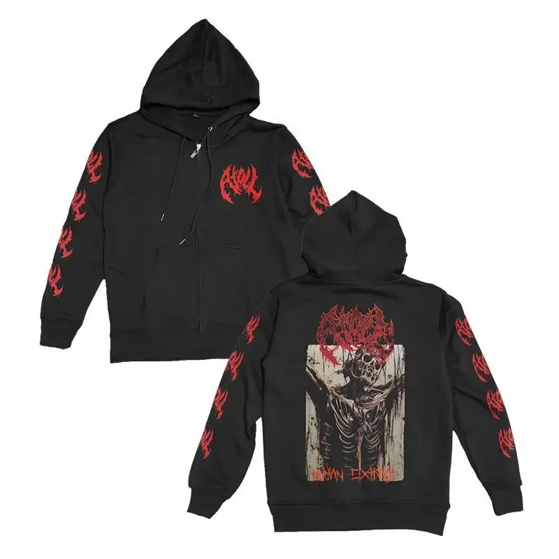 American Cruel Death Band Human Extract Peripheral Men and Women Autumn and Winter Hoodies Sweatshirts