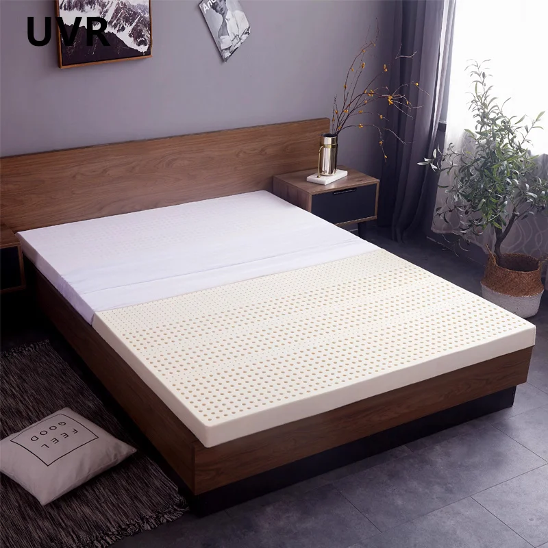 UVR Hochwertige, verdickte Matratze aus Naturlatex mit hoher Dichte, Schlafzimmer, Hotel, Tatami-Pad, Bett, Einzelbett, Doppelbett, atmungsaktive Bodenmatte
