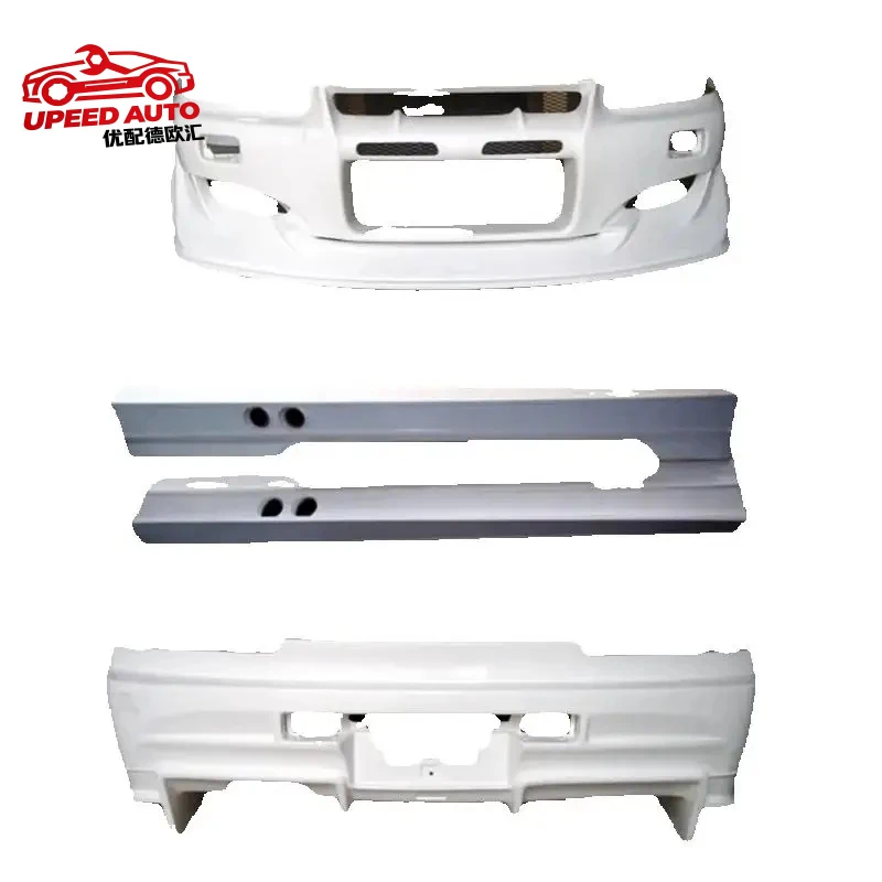 Kit de Carrocería de Resina Compatible con Nissan Skyline R34 GTR 2009-2017, Parachoques Delantero y Trasero, Faldones Laterales, Accesorios para Auto