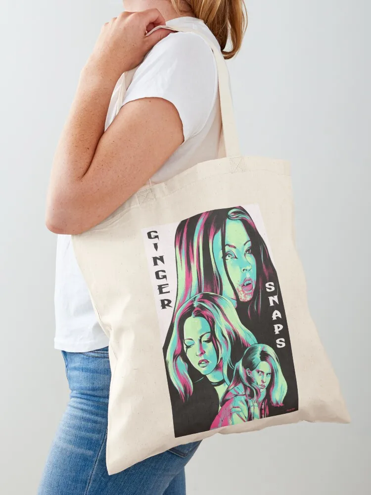 

Ginger Snaps Movie Art Tote Bag sacs de shopping Large bags for women custom canvas bag shopping cart bags