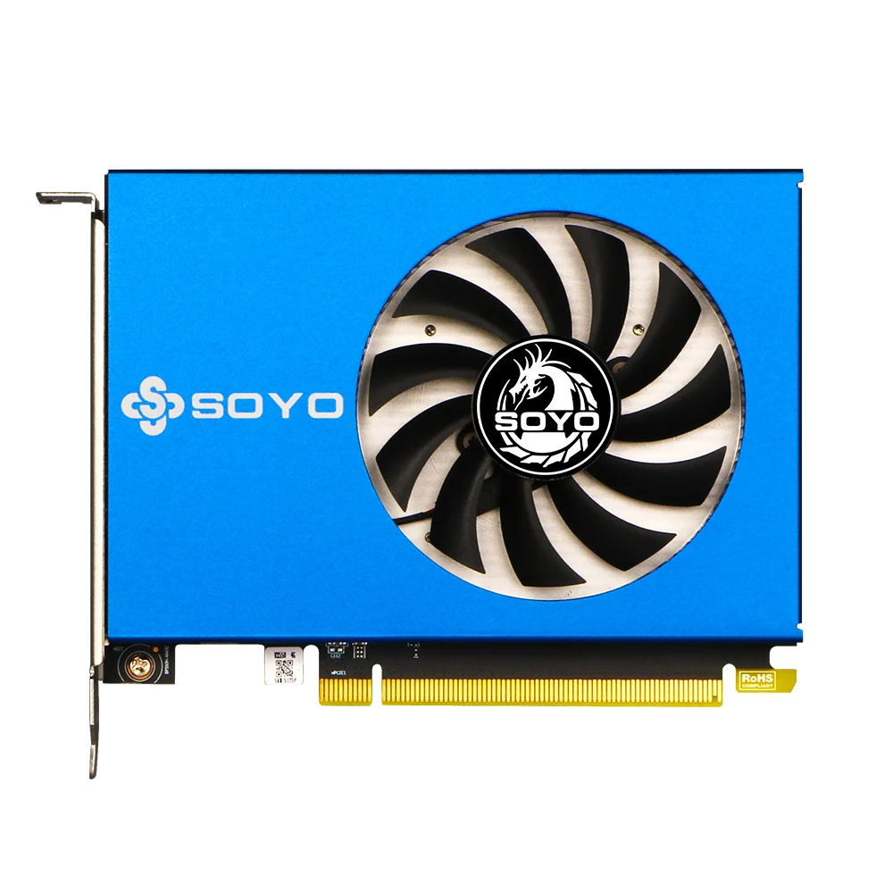 SOYO Graphics Cards AMD Radeon RX 550 4G GDDR5 128bit PCI-E 3.0×8 14nm HDMI*4  Video Card For Desktop Gaming Computer GPU
