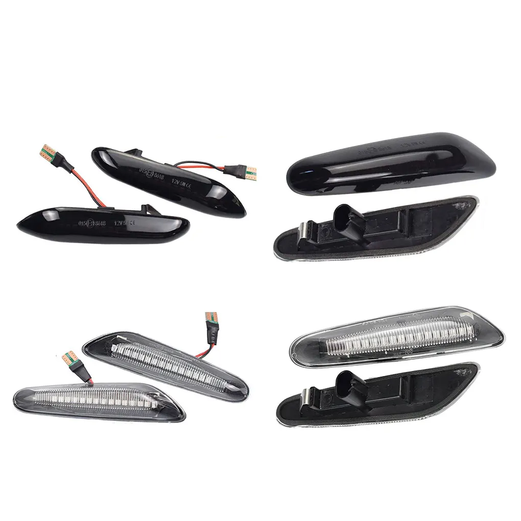 

2piece LED Dynamic Side Marker Turn Signal Side Marker Sequential Blinker Turn Signal Light Durable