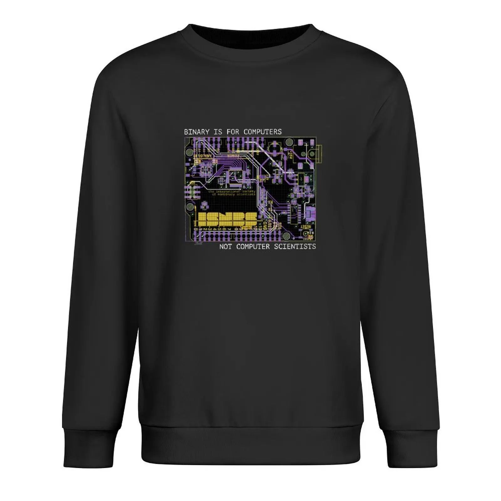 

Binary is for computers... Not computer scientists Pullover aesthetic clothing men's coat tracksuits new in sweatshirts