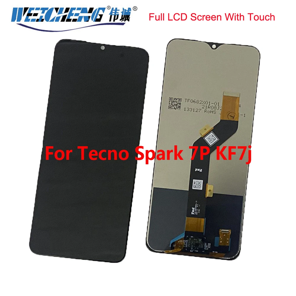 

For Tecno Spark 7P KF7j LCD Display Touch Screen Assembly For Tecno Spark 7P KF7j Repair LCD Spark 7P KF7j Parts