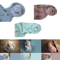 67JC Newborn Photography Props Wrap Blanket Posing Props Blanket Baby Photo Props Photo Backdrop Swaddling Blankets