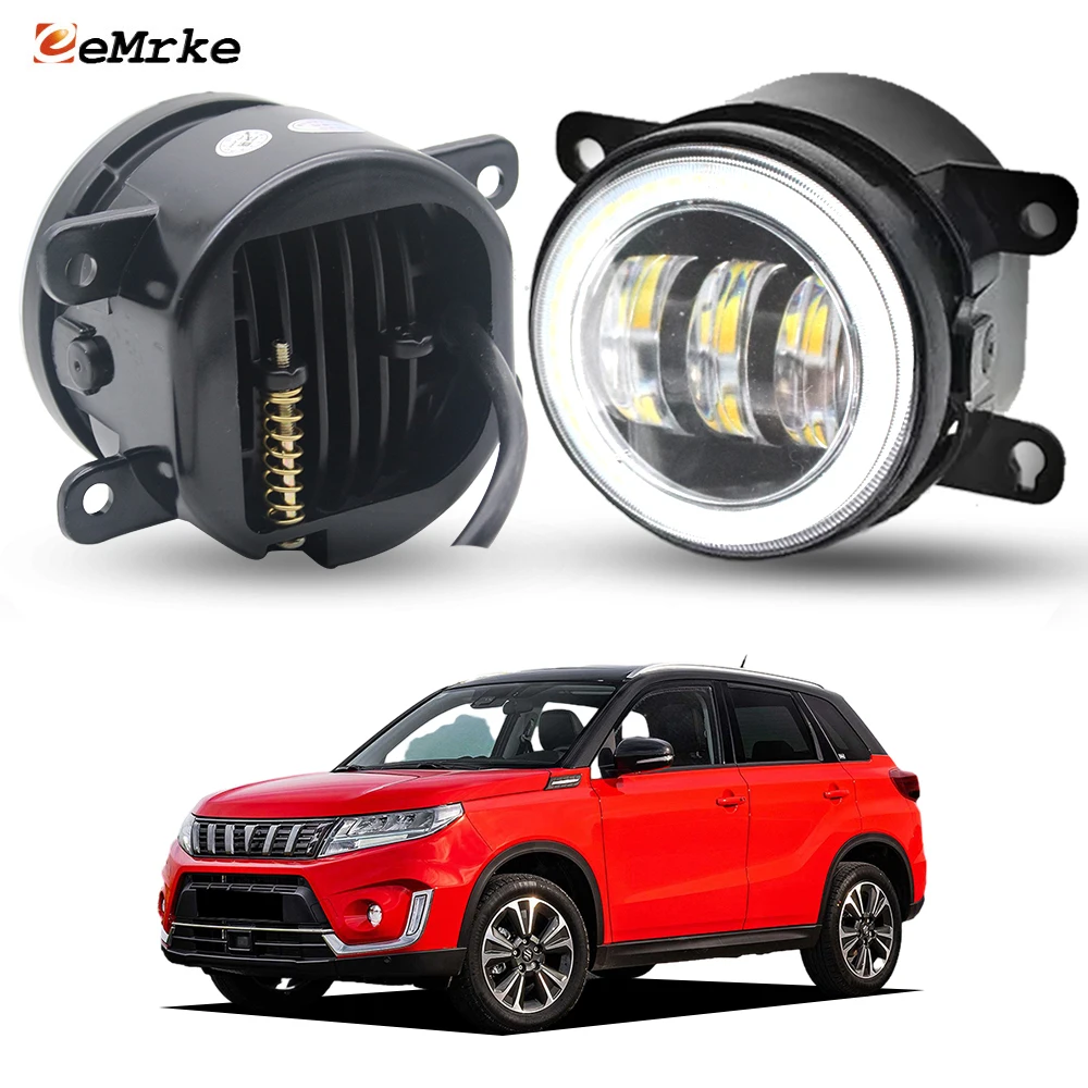 

Светодиодные противотуманные фары «Ангельские глазки» для Suzuki Escudo Vitara 2015-2023, передние дневные ходовые огни PTF