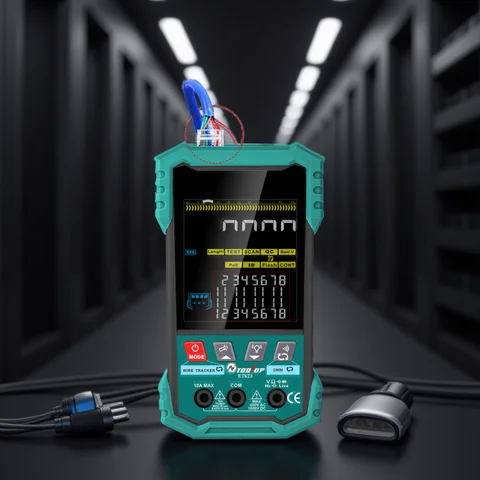 TOOLTOP ET622/623 Network Cable Tester POE Test QC Crimping Breakpoint Detect  LAN Cable Tracker 400M Cable Length Measurement