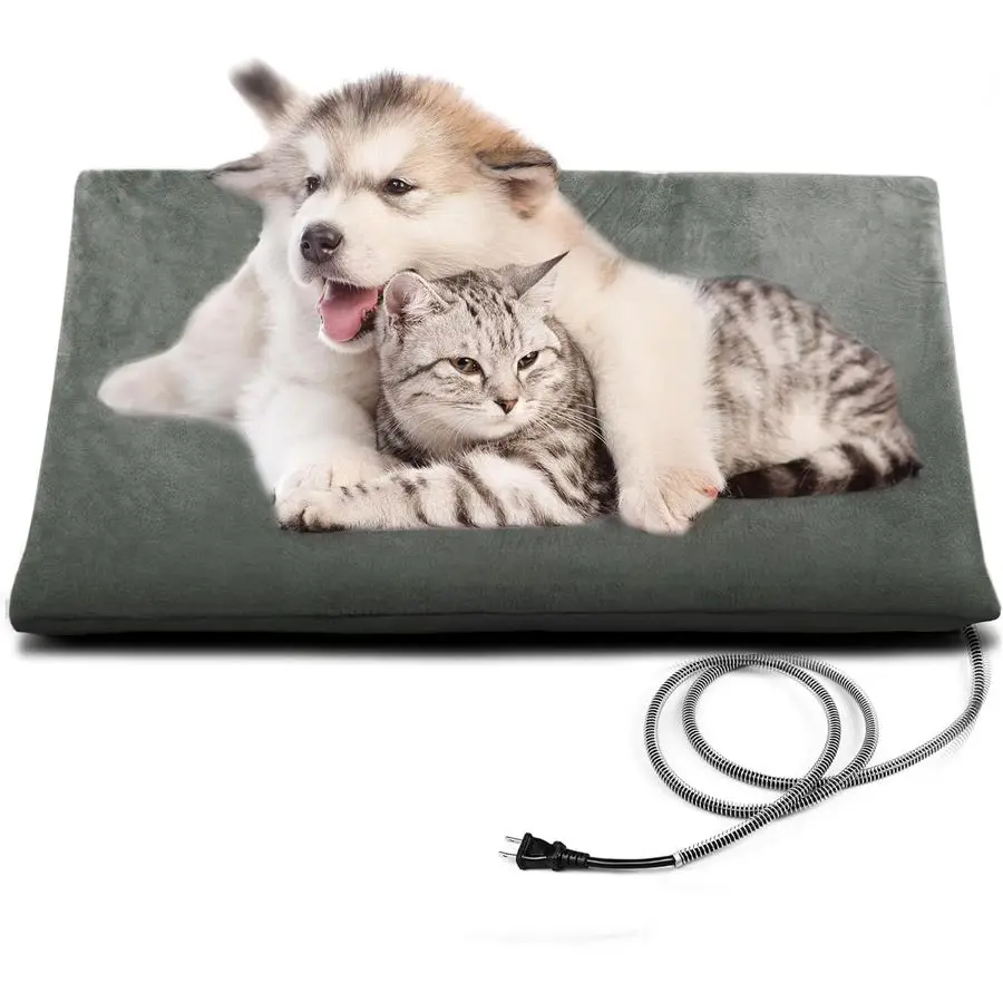 

Уличный электрический греющий коврик для кошек, безопасный, водонепроницаемый, для бездомых кошек, подходит для уличных домиков для кошек, 28x16 дюймов