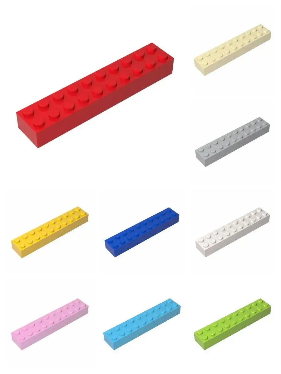10 pièces 92538 3006 briques 2x10 briques Collections en vrac modulaire GBC jouets pour technique MOC bricolage blocs de construction compatibles