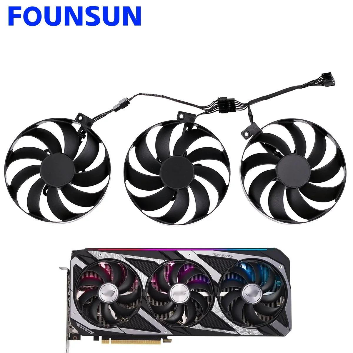 

New 88MM CF9010U12D 7Pin Cooling Fan For ASUS ROG Strix GeForce RTX 3050 3060 Graphics Card Cooler Fan T129215BU