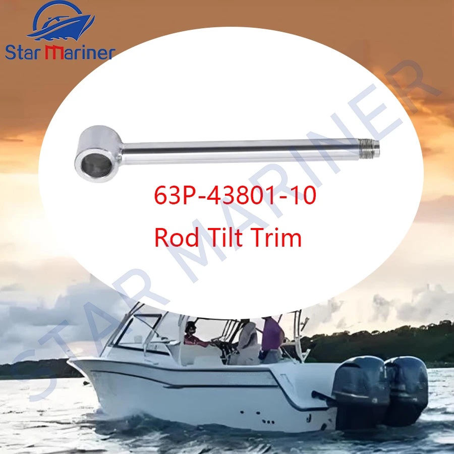 63P-43801-10 Tilt Trim Rod For Yamaha Outboard Motor 4T FL150 F150 63P-43801-10-00 63P-43801 boat engine Replaces Parts