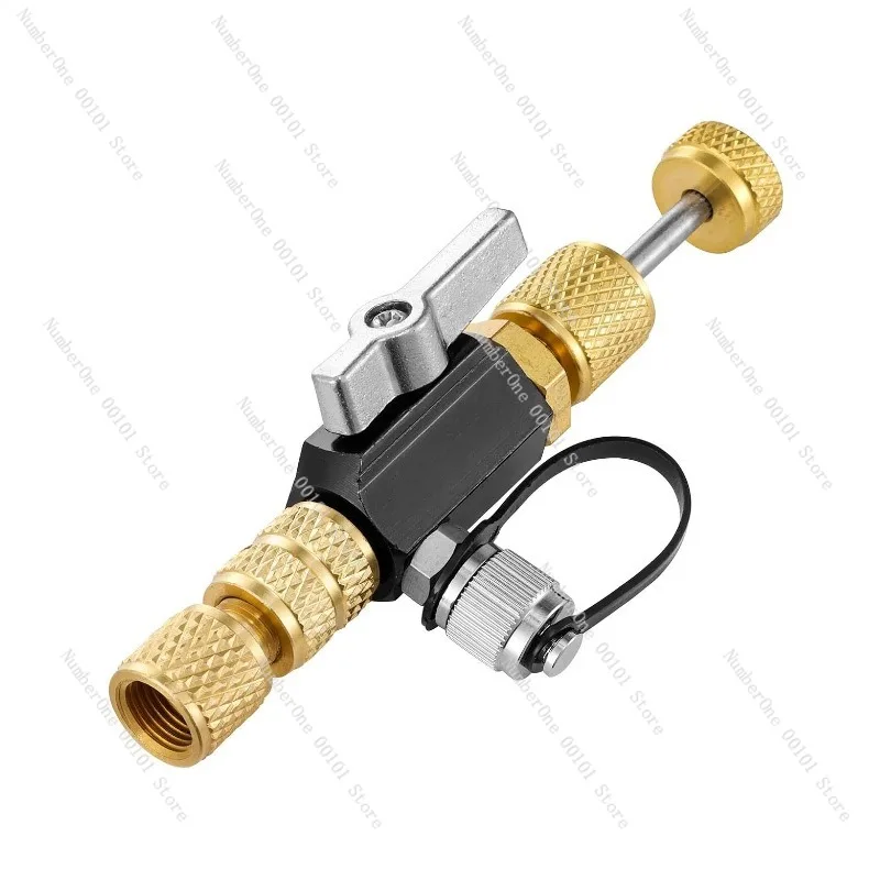 1/4 & 5/16 Inch Valve Core Removal Tool for Schrader Type Valves, HVAC Adapter