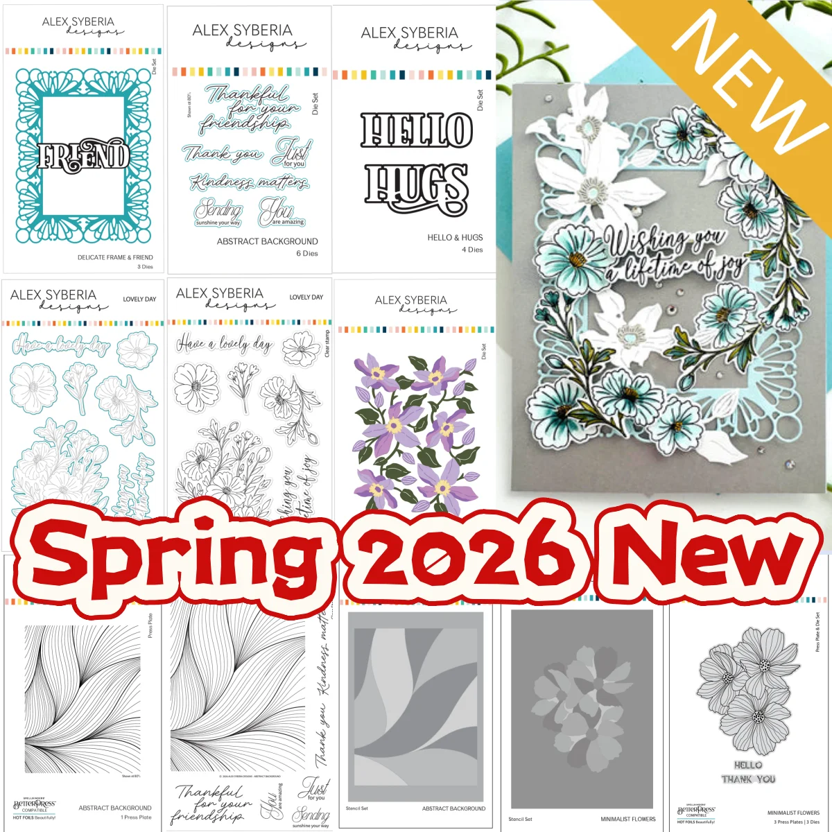 ربيع 2026 عيد الحب عناق الحب الأزهار حزمة المعادن قطع يموت واضح Stamps Stencil الساخن احباط DIY بها بنفسك قصاصات ورقية النقش