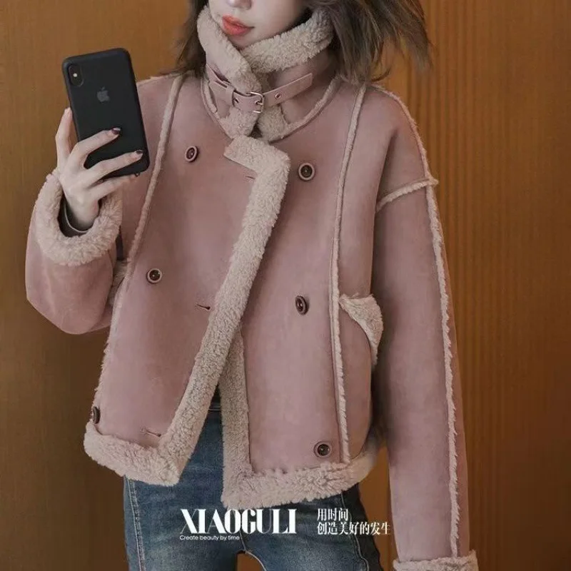 Zimowa Nowa Moda Damska Casualowa Elegancka Luźna Kurtka z Długim Rękawem ze Stójką, Gruba Pikowana Kurtka Damska Odzież Płaszcz Bluzki