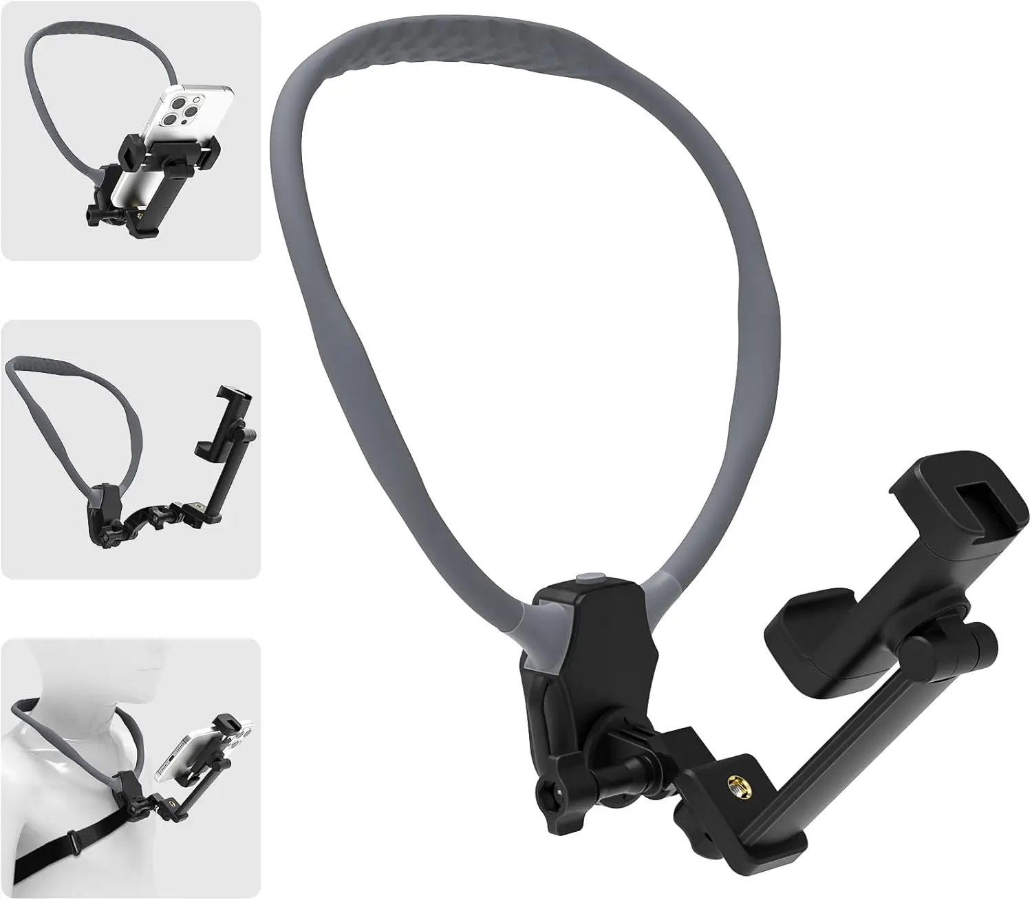 

Neck Mount for Cell Phone,Back Strap, Hands Free POV/Vlog Neck Phone Holder for Recording, Compatible with iPhone Andriod