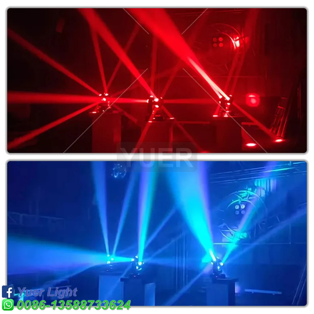 Imagem -06 - Molde Profissionais Luzes Bola de Discoteca dj Led Feixe Strobe Laser In1 Movendo a Cabeça Luz Dmx Discoteca Festa Mostrar Palco Lightin Novo