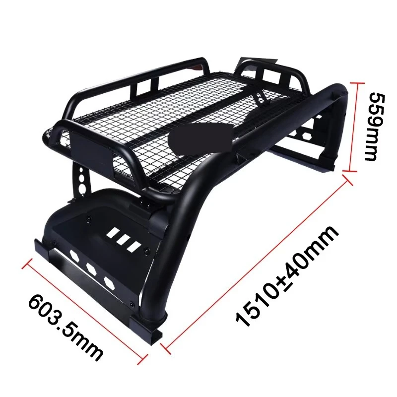 

Custom Pickup Truck Roll Bar Black Steel Roll Bar With High Quality Cargo Carriercustom