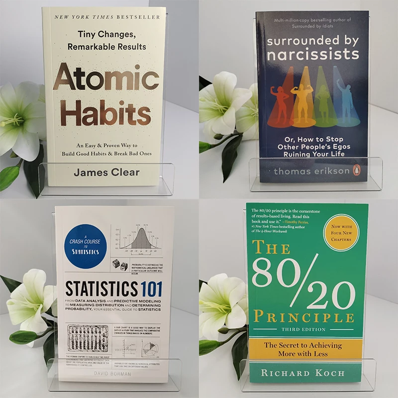 O Princípio 80/20 e Estatísticas 101 e Cercado por Narcisistas e Hábitos Atômicos Livros em Inglês Livros Mais Vendidos Livros Libros Libres
