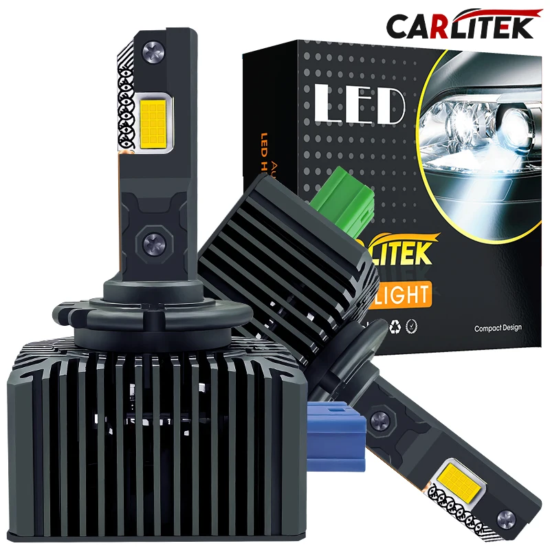 

CARLitek D Series D1S D3S Светодиодные лампы для фар 12 В 24 В Canbus No Error D5S D8S Светодиодные лампы D1R D3R Автомобильные лампы Turbo 6500K Белый