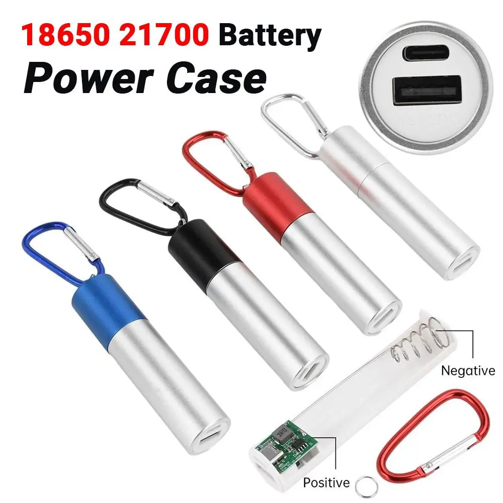 

Universal Power Charging Case Portable Empty Portable Battery Box Type-C USB with Buckle DIY Charger Shell Case Emergency