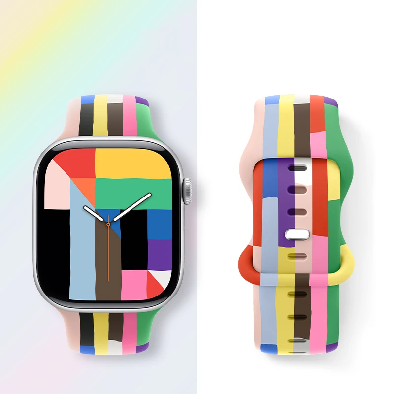 2026 Silicone Strap for Apple Watch Band 10 49mm 46mm 42mm 44mm 38mm 45mm Sport Bracelet iWatch Series 12 11 9 8 SE Ultra 2 3 4