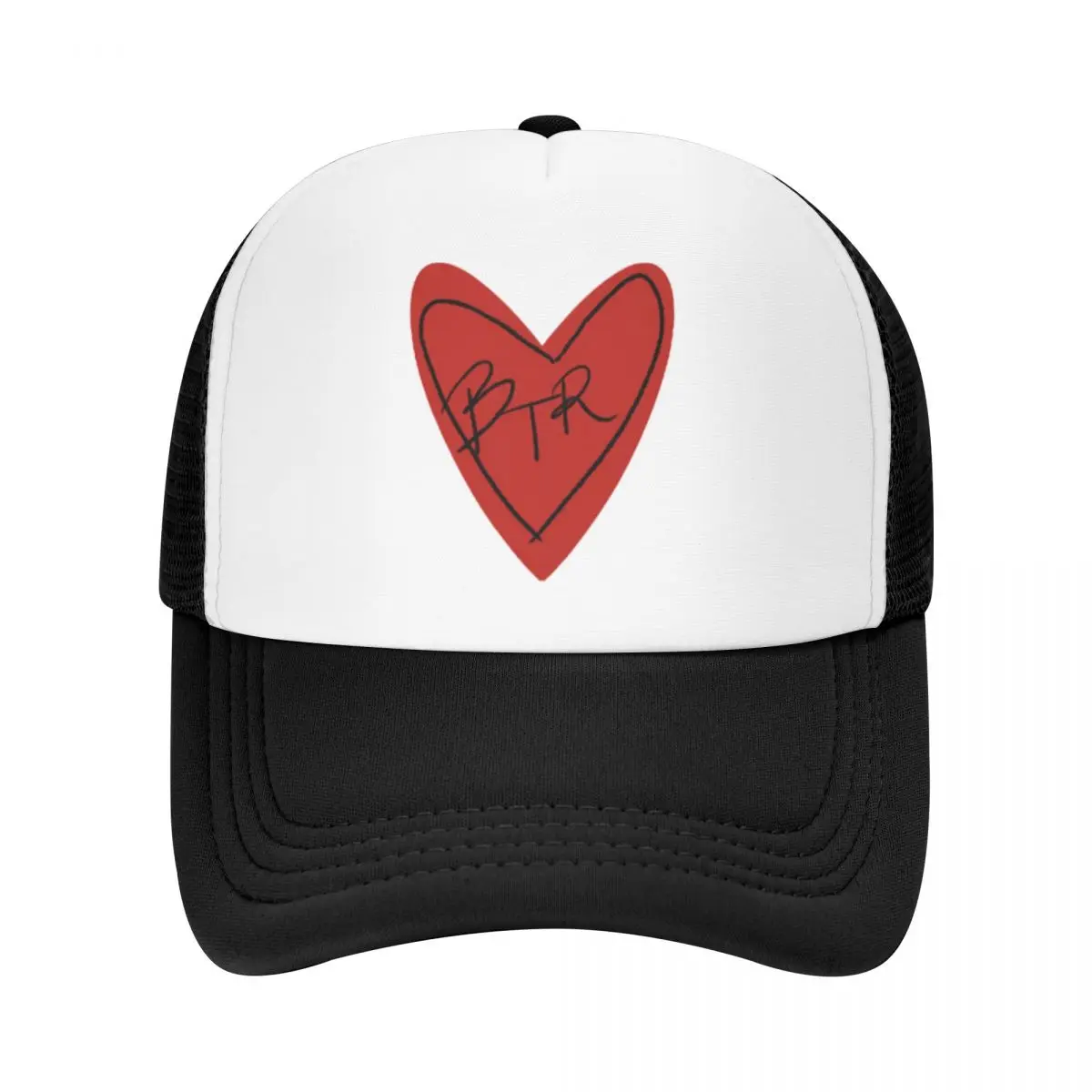 BTR In My Heart Big Time Rush Printing Mesh Baseball Cap For Women Men Adult Peaked Caps New Trend Sunscreen Hat