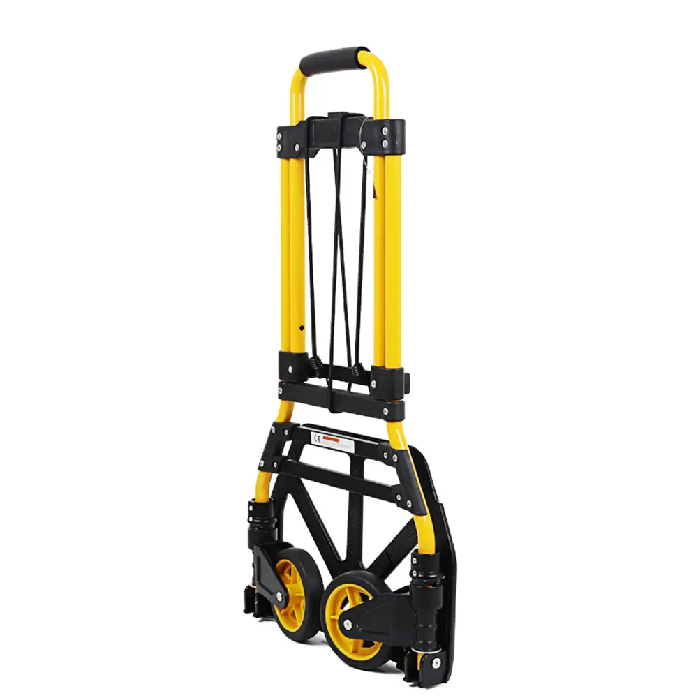 65KG Folding Portable Trolley Portable Truck Luggage Cart Pull Truck Grocery Shopping Cart Trailer