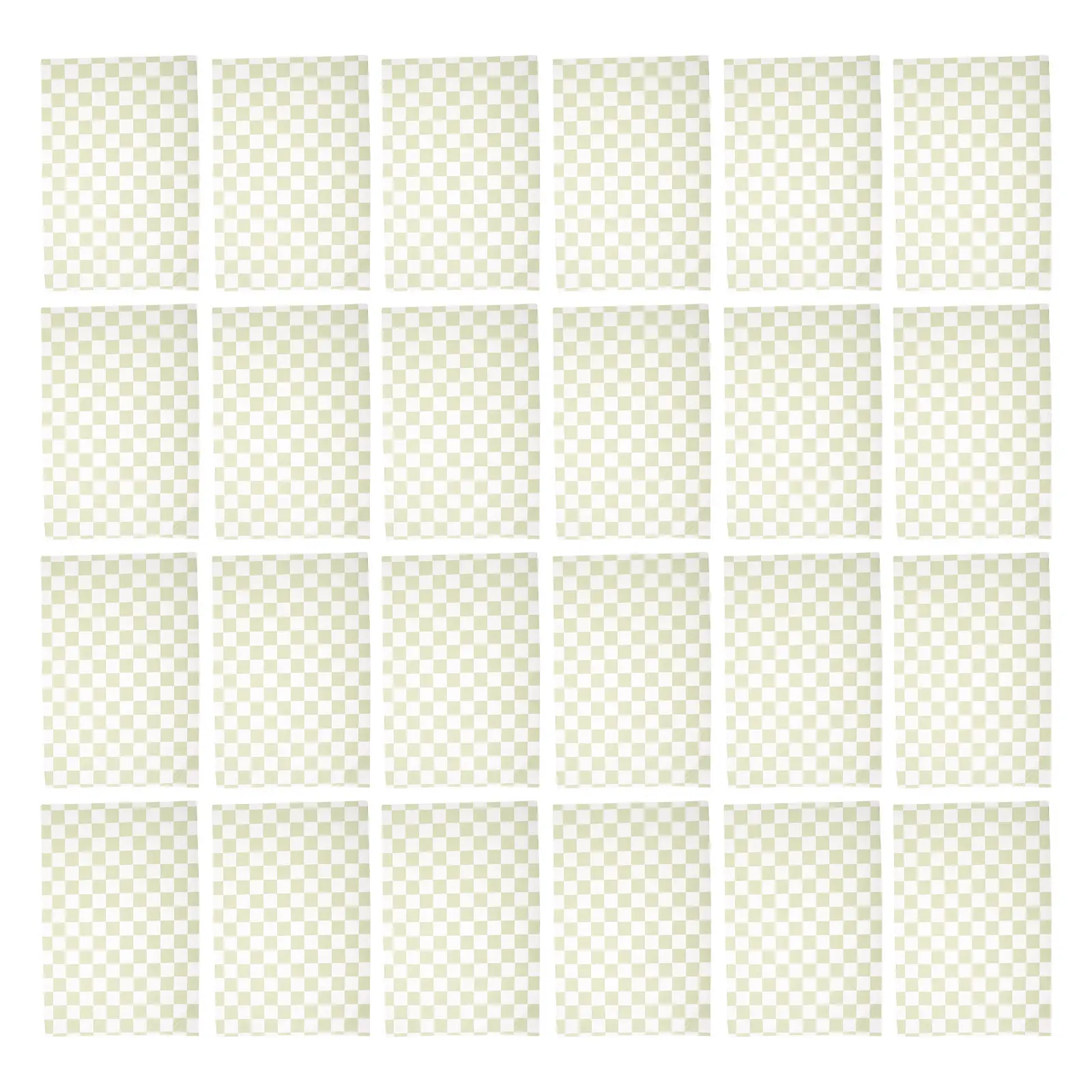 100Pcs Patterned Sage Green Tissue Paper Sheets 14x20 Inch Checkered Wrapping for Party Decorations Gift Packaging