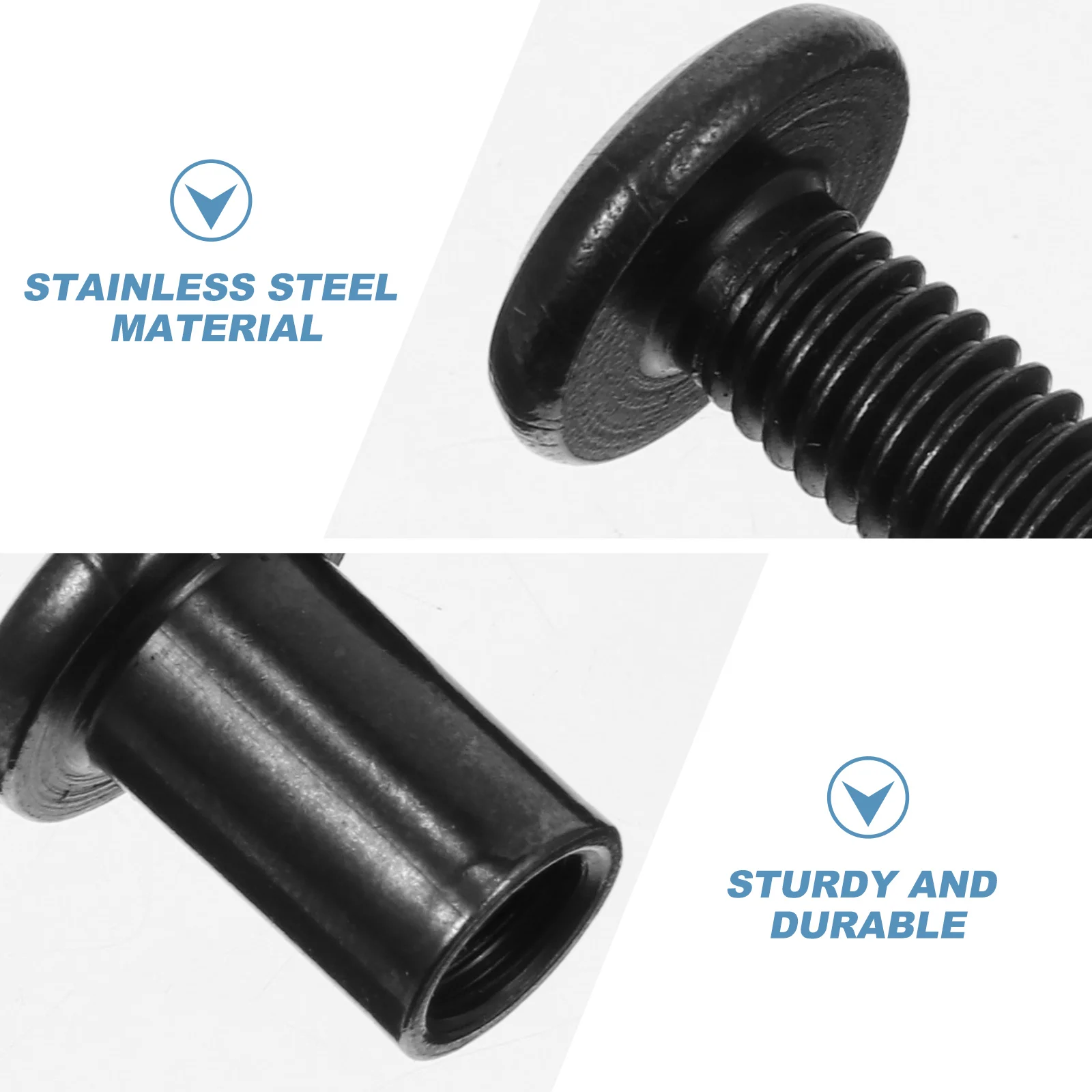 

5pcs Hexagon Socket Screws Stainless Steel Sturdy Rustproof DIY Decorations Fixing Hardware for Belts Handbags