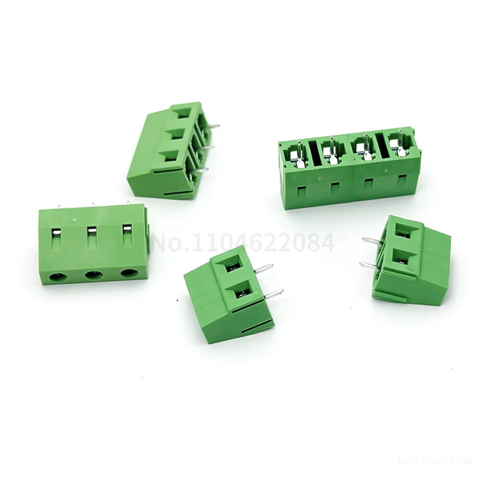 (10 pcs) KF128 7.5mm 7.62mm Straight Plug 300V / 10A Pitch Screw Type PCB Terminal Block Splicable 2-3Pin JM 128 7.5 / 7.62