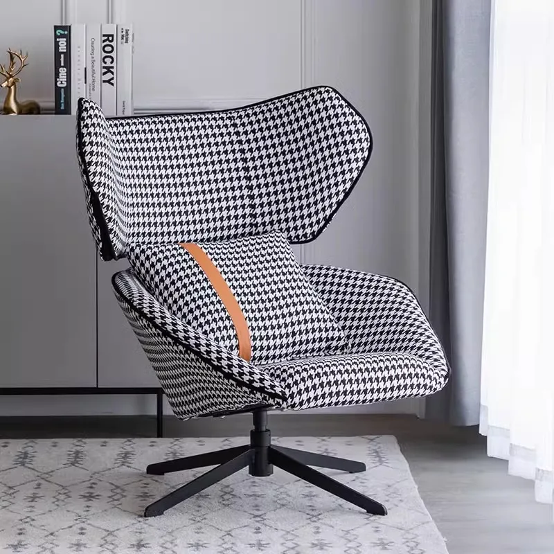 Recliner Living Room Seat Lounge Hotel Accent Side Furniture DesignerModern Luxury Rotating Single Sofa Chair Lounge Chair Lazy