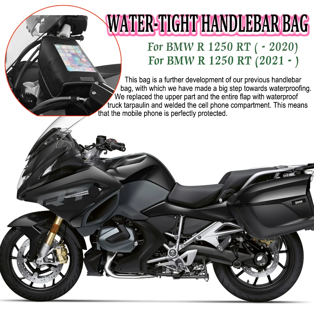 For BMW R1250RT R 1250 RT 2021 2020 2019 2018 2017 2016 2015 Motorcycle Accessories Handlebar Bag Phone Holder Storage Package