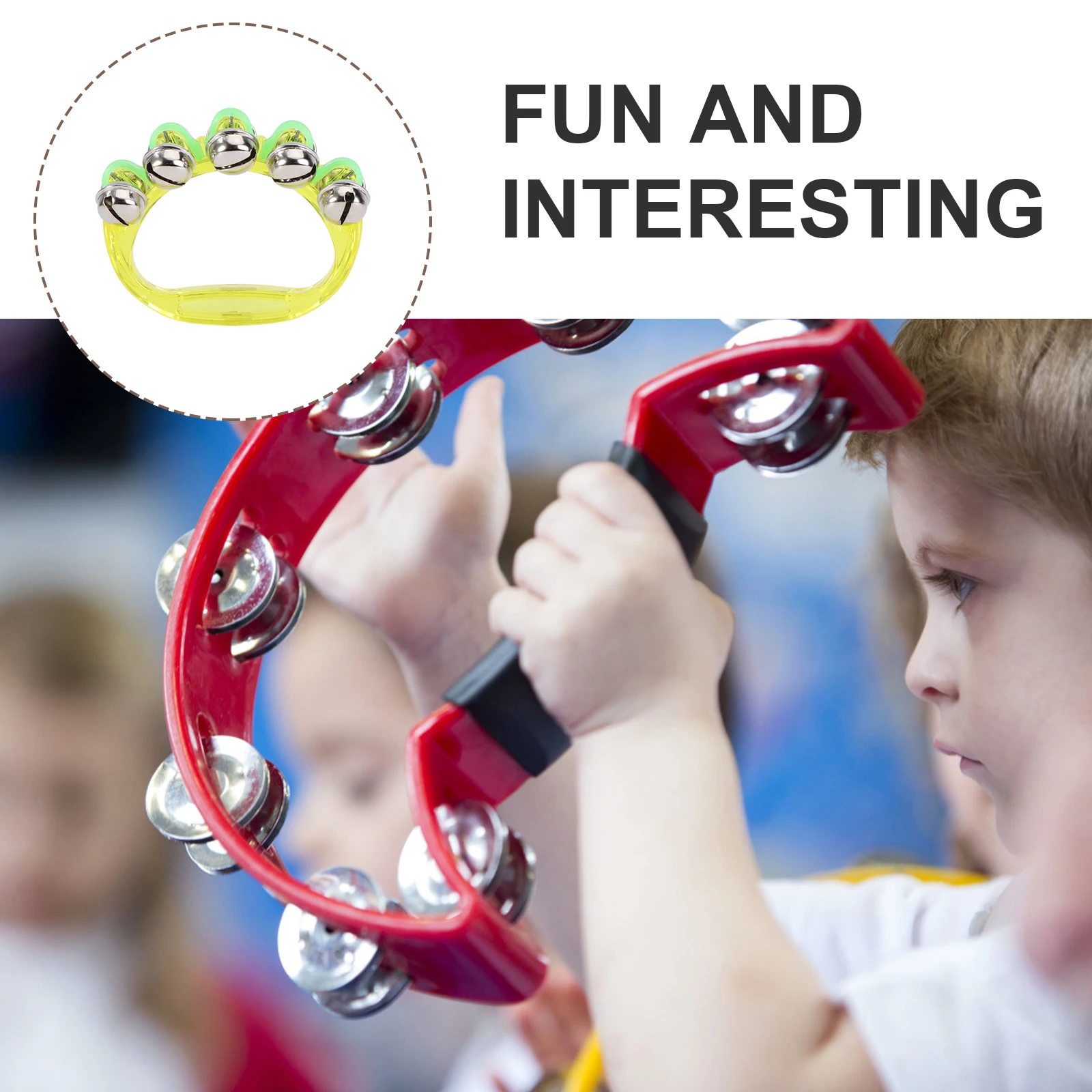 3Pcs Colorful Plastic Hand Rattle Infant Handbell Plaything Early Learning Percussion Sound Stimulator Baby Coordination