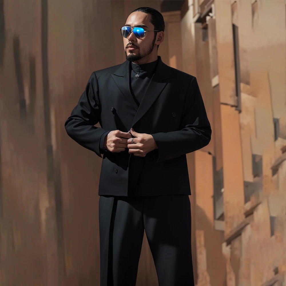 Big and Tall Suits for Men Casual Business 2 Piece Set Slim Fit Versatile Meetings to Weddings