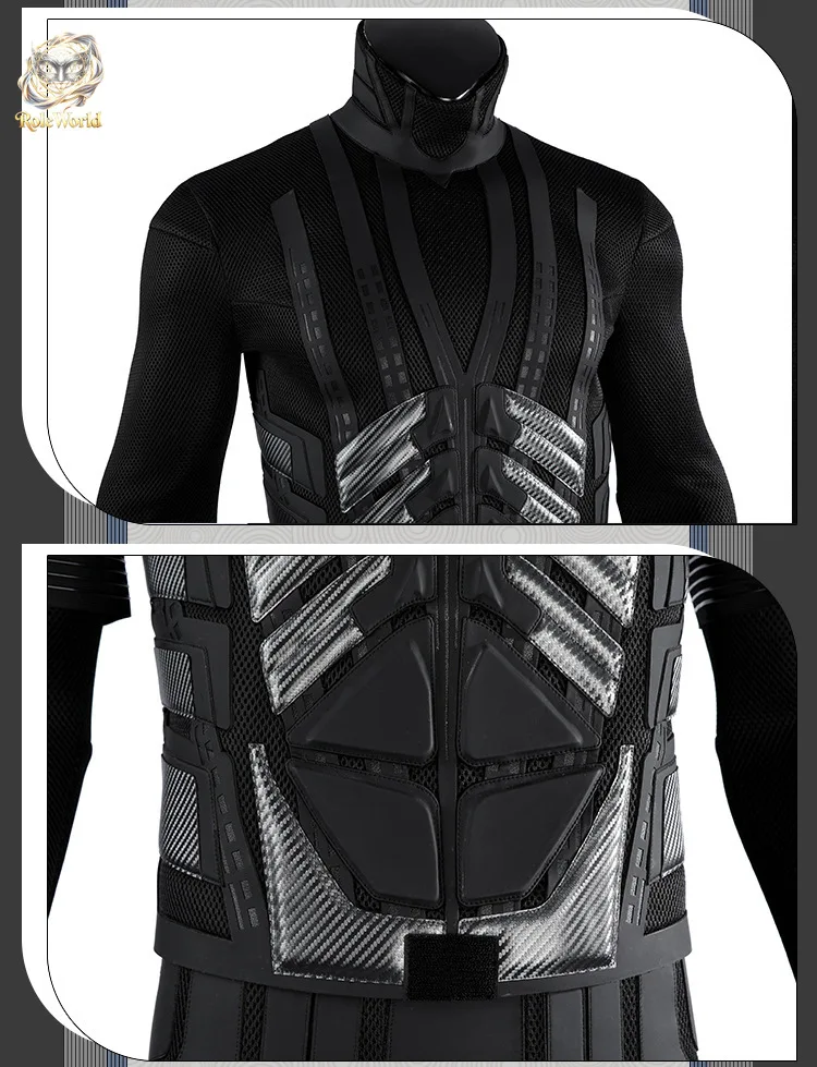 High Quality Bruce Wayne Full Cosplay Costume Men Superhero Suit For Halloween Party Comic Con - view 6