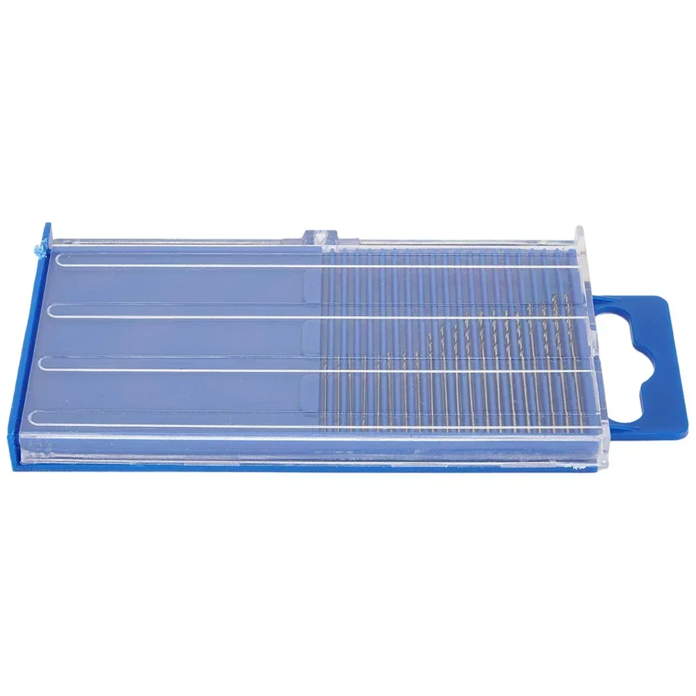 الدقة الحرف مجوهرات ساعة إصلاح مايكرو لقمة ثقب مجموعة 20 قطعة صغيرة HSS بوصة مثقاب مجموعة في صندوق مصمم خصيصا #4