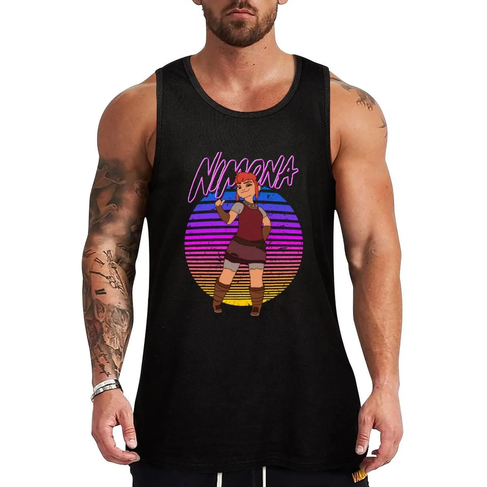 NIMONA Tank Top Flexible Tank Top Stretch Fabric Casual Sleeveless