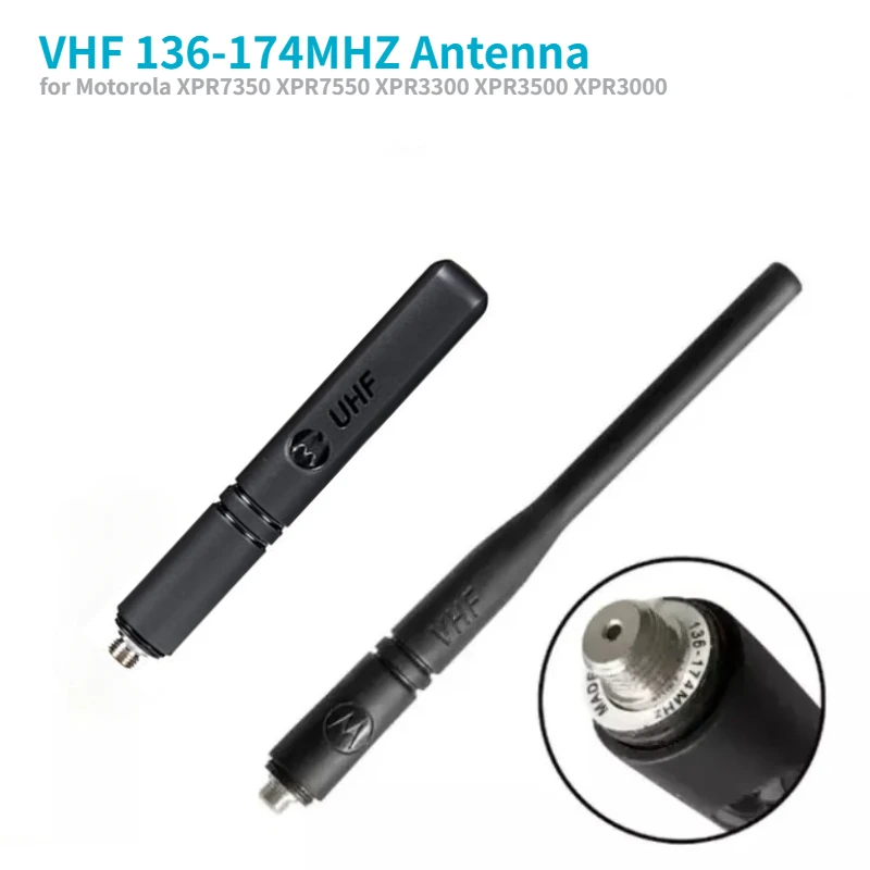 VHF 136-174 MHz Stubby Antenne voor Motorola XPR7350 XPR7550 XPR3300 XPR3500 XPR3000 XPR3000e XPR7000 XPR7000e Twee Manier Radio