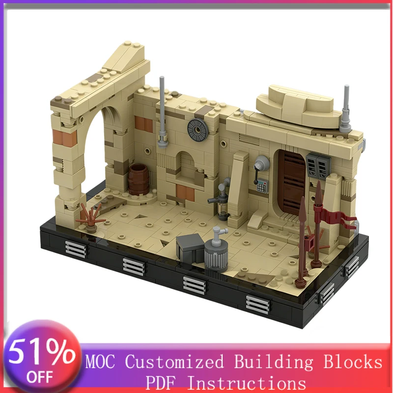 

553 PCS Customize Streets of Spaceport MOC Customize Modular Building Block Simple Design Educational DIY Boy Festival Toy Gift
