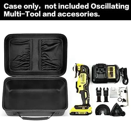 Case Compatible with DEWALT 20V MAX XR Oscillating Multi-Tool DCS354B/ DCS356B, Large Carrying Storage Box