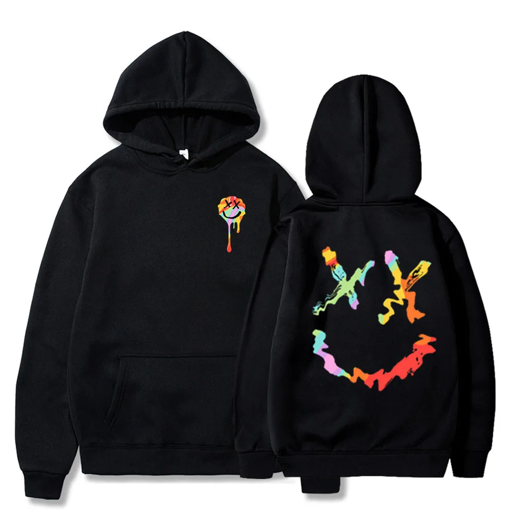 2023 neue Hoodie gedruckt Lächeln Sweatshirt Streetwear Männer und Frauen Frühling und Herbst lässig