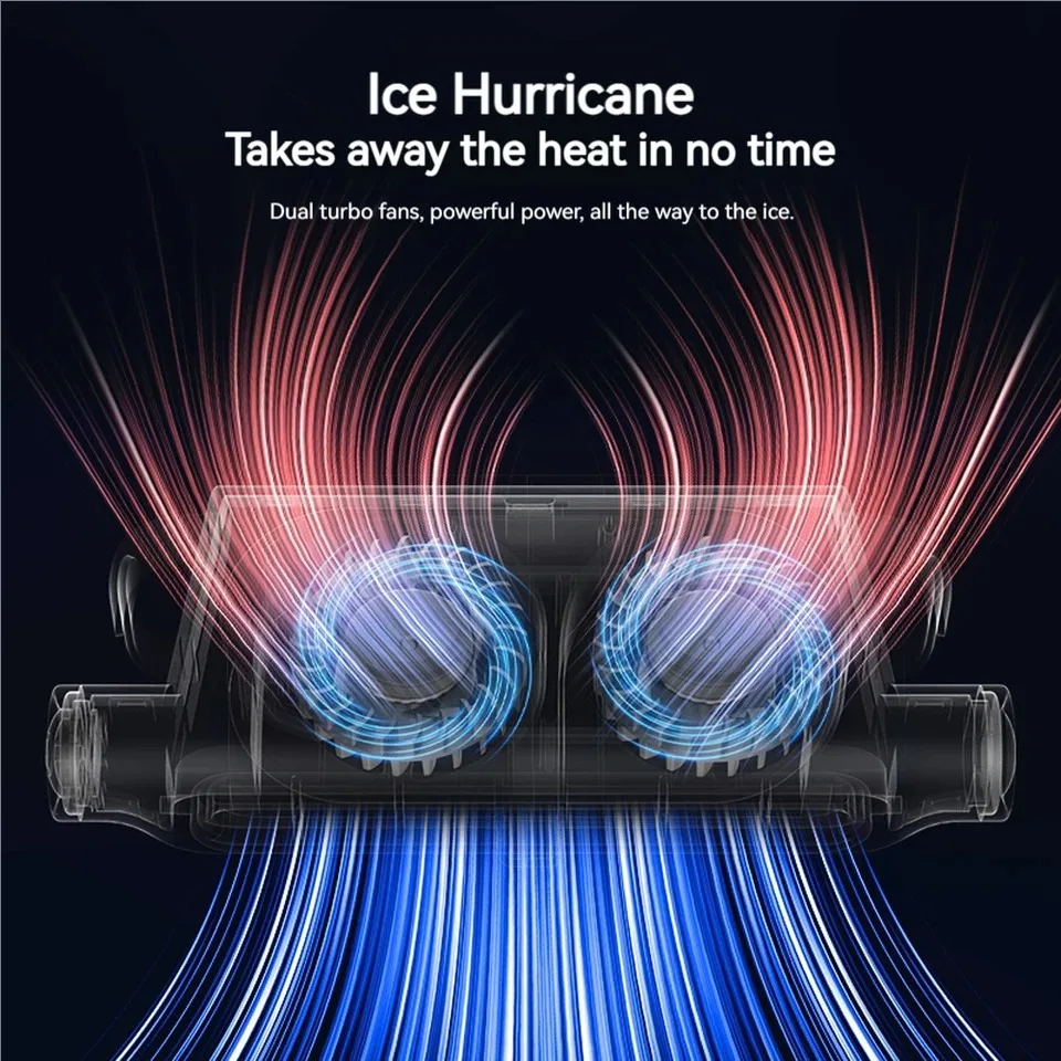 3-Speeds Adjustable Car Seat Cooling Fan Powerful Airflow Quiet Operation & Compact Design with 3000mah Battery For 12V-24V Car