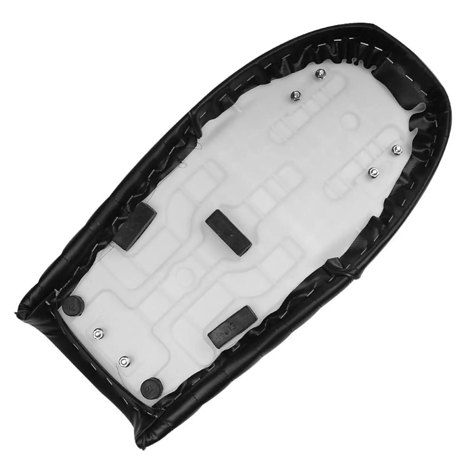 

Черная толстая мотоциклетная плоская подушка для седла для кафе Racer, прочная водонепроницаемая