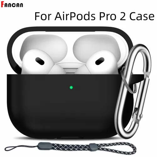Funda de silicona para AirPods Pro de 2ª y 1ª generación, con llavero, accesorios para Apple AirPods Pro 2022, 2022/2019