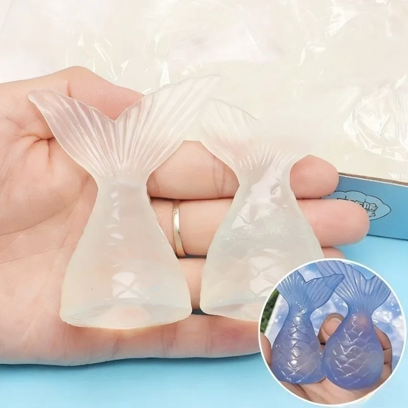 

Мягкая игрушка-антистресс «Рыбий хвост» с эффектом изменения цвета, медленно восстанавливающая форму, для снятия тревоги, подарок