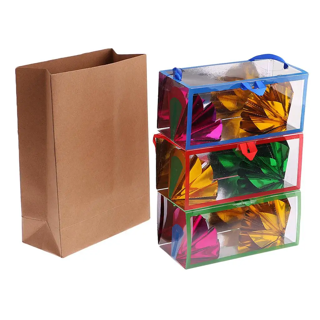 

Appearing Flower Case Box Paper Bag Trick Props for School