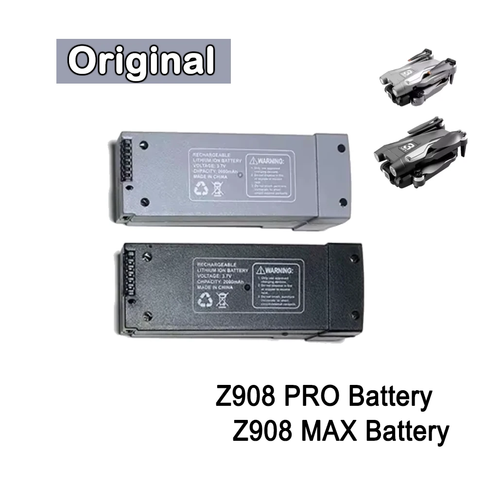Z908 PRO Brushed Drone Z908 MAX Brushless RC Quadcopter Original Battery 3.7V 2000mAh Lipo Battery Part Accessory 1-3PCS